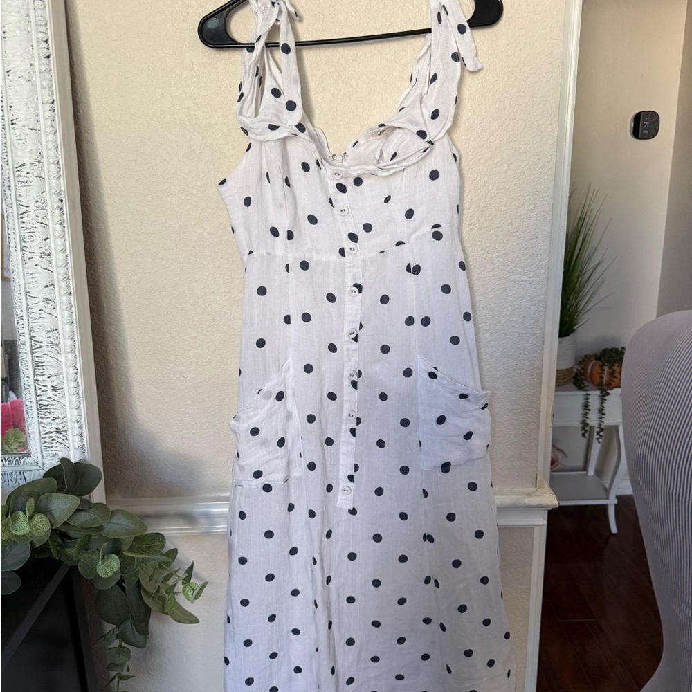 Polka Dot Button-Up Shirt ESSUE MEDIUM - Picture 7 of 16